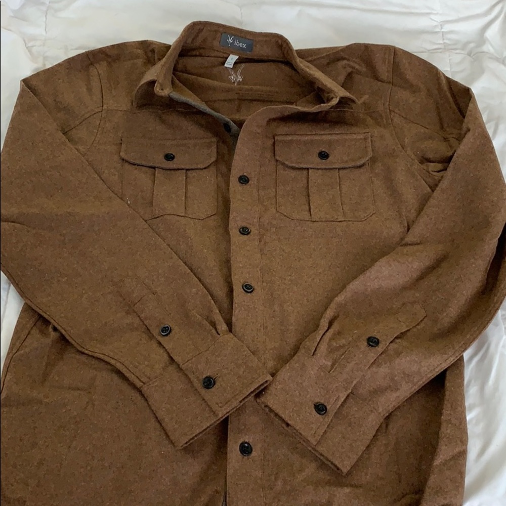 Ibex wool button down